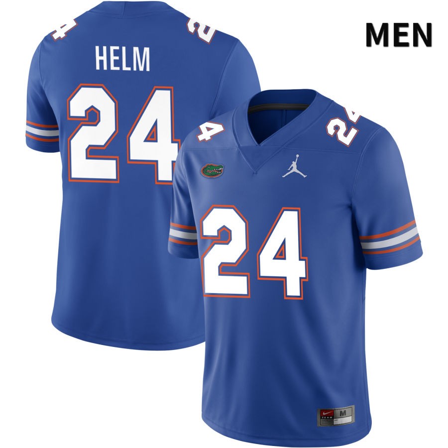 NCAA Florida Gators Avery Helm Men's #24 Jordan Brand Royal 2022 NIL Stitched Authentic College Football Jersey LFU3164JU